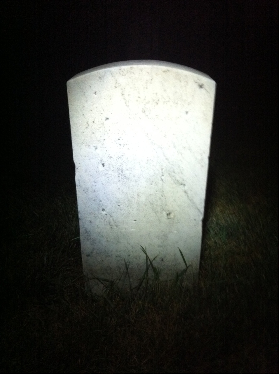 Back of headstone — John Mckay