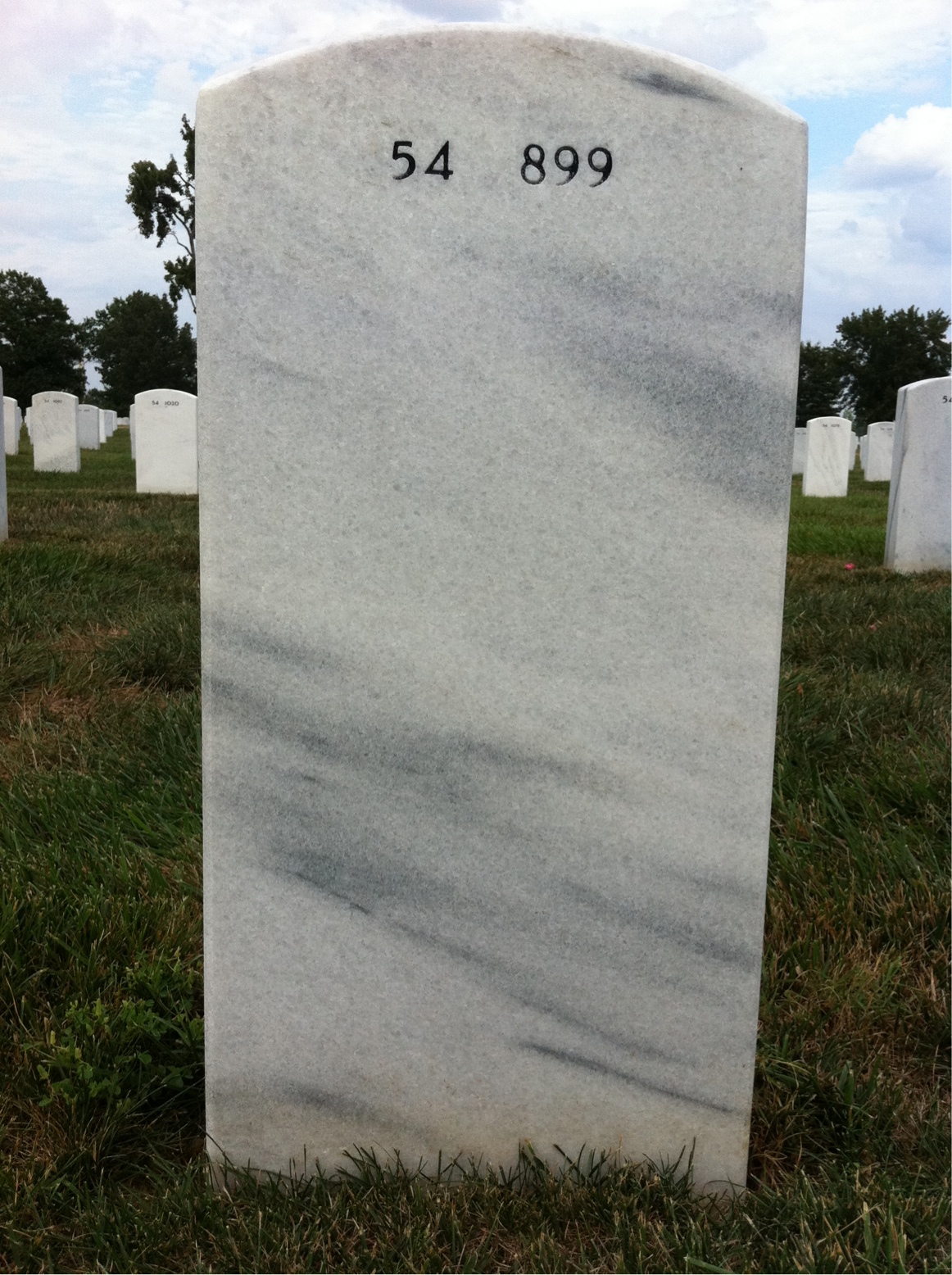 Back of headstone — William Mcgehee