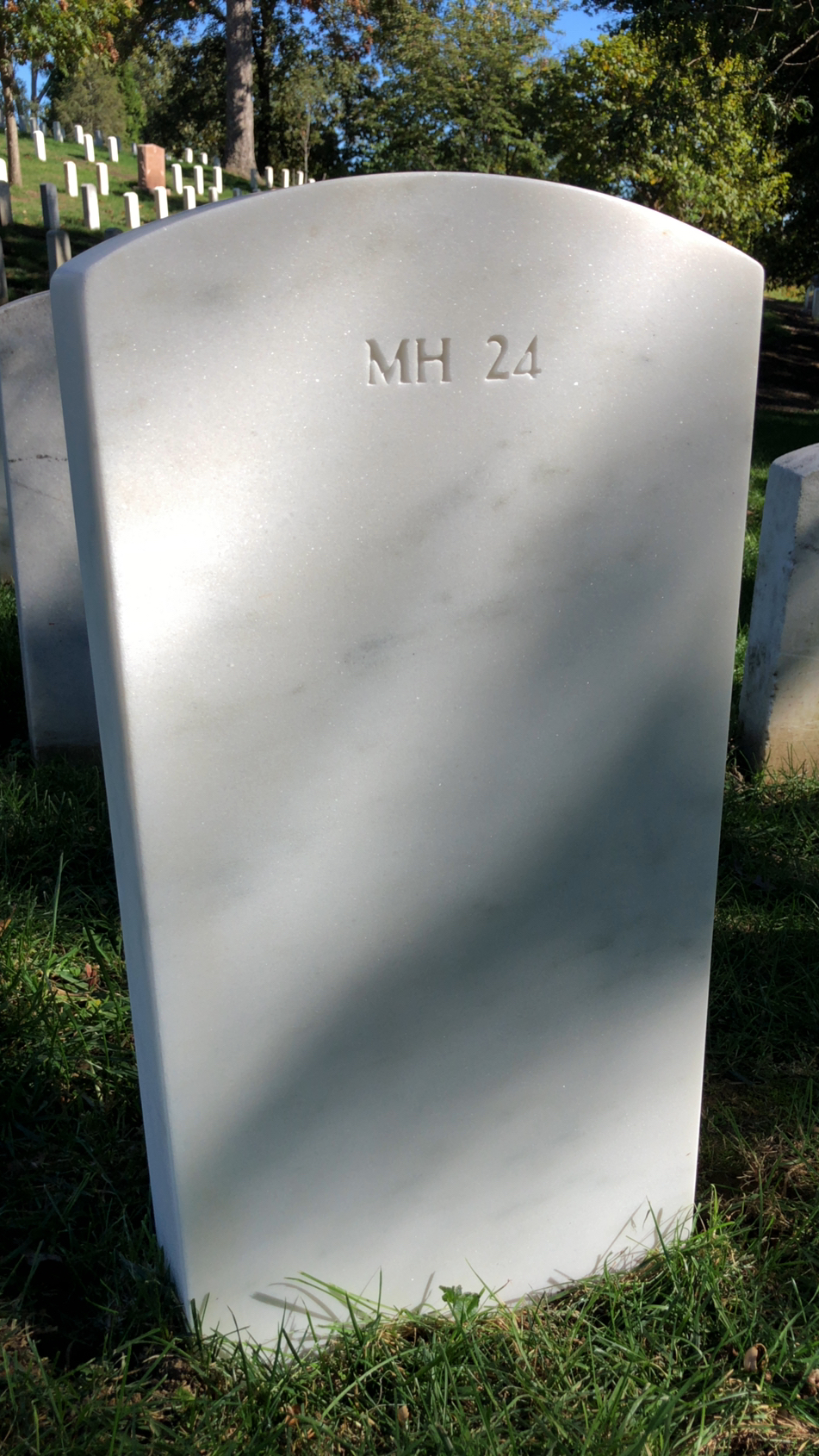 Back of headstone — William Olin Schaffner