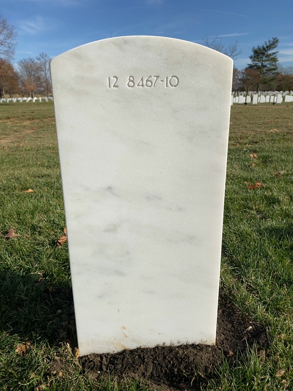 Back of headstone — James Ball