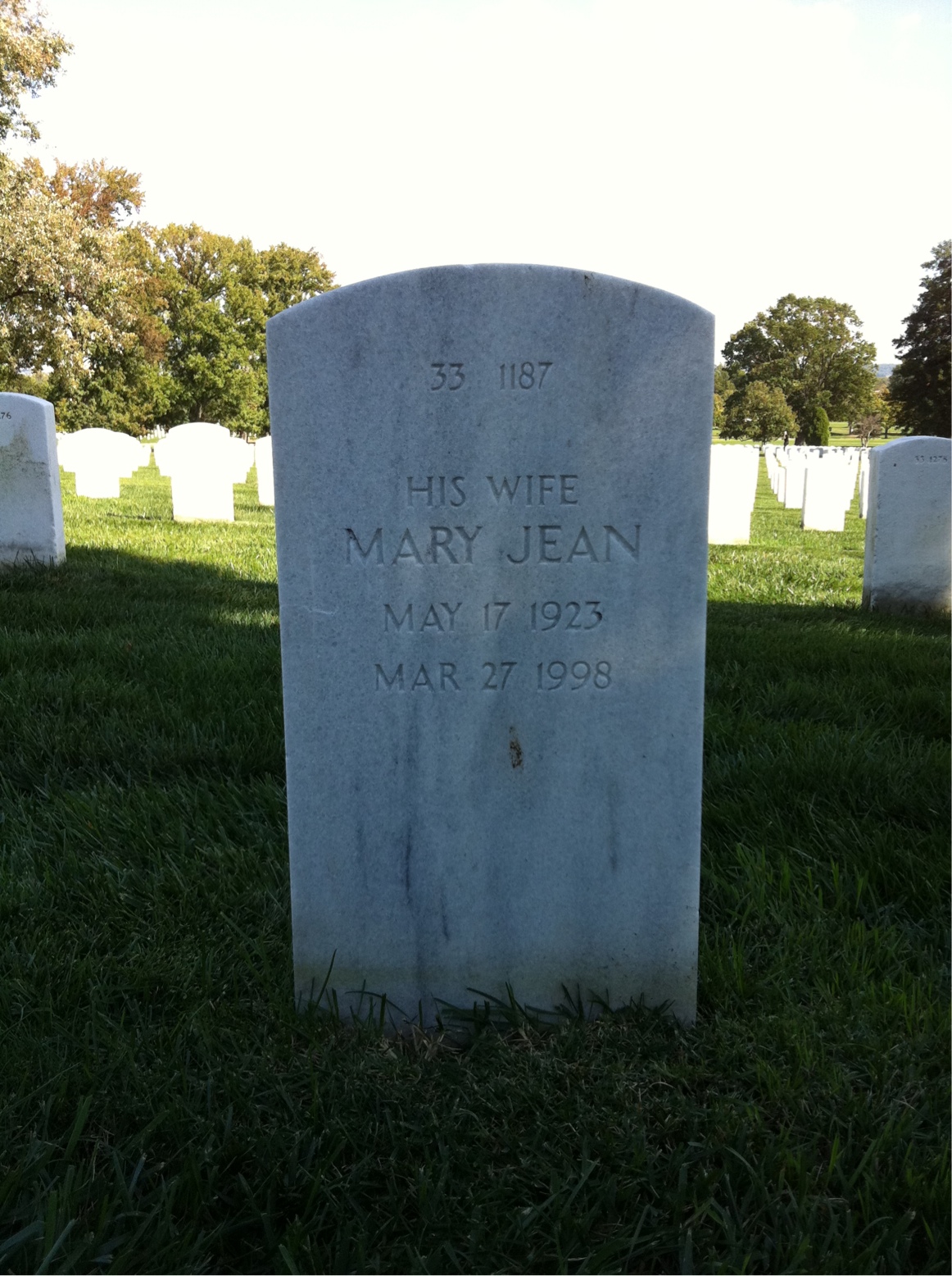 Back of headstone — Dan Mulkey