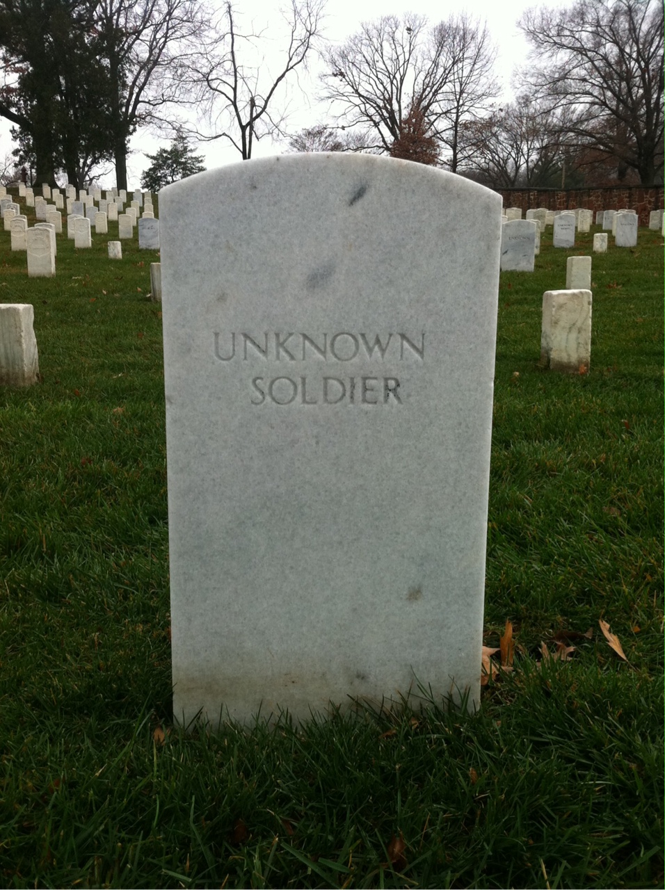Headstone of Unknown Soldier Unknown Soldier