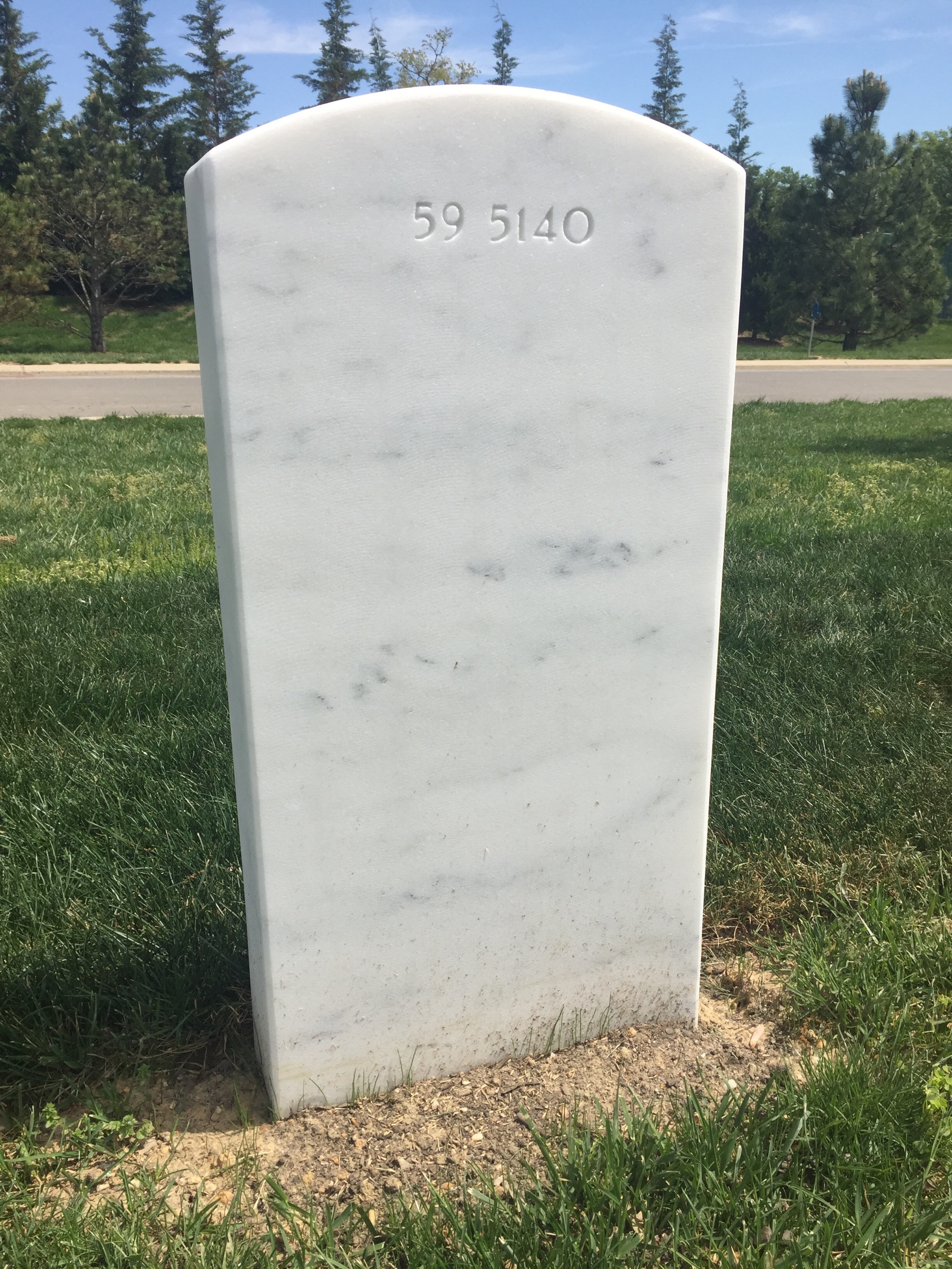 Back of headstone — William G Tomblinson
