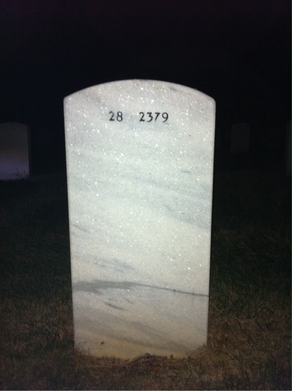 Back of headstone — Dixie Parker