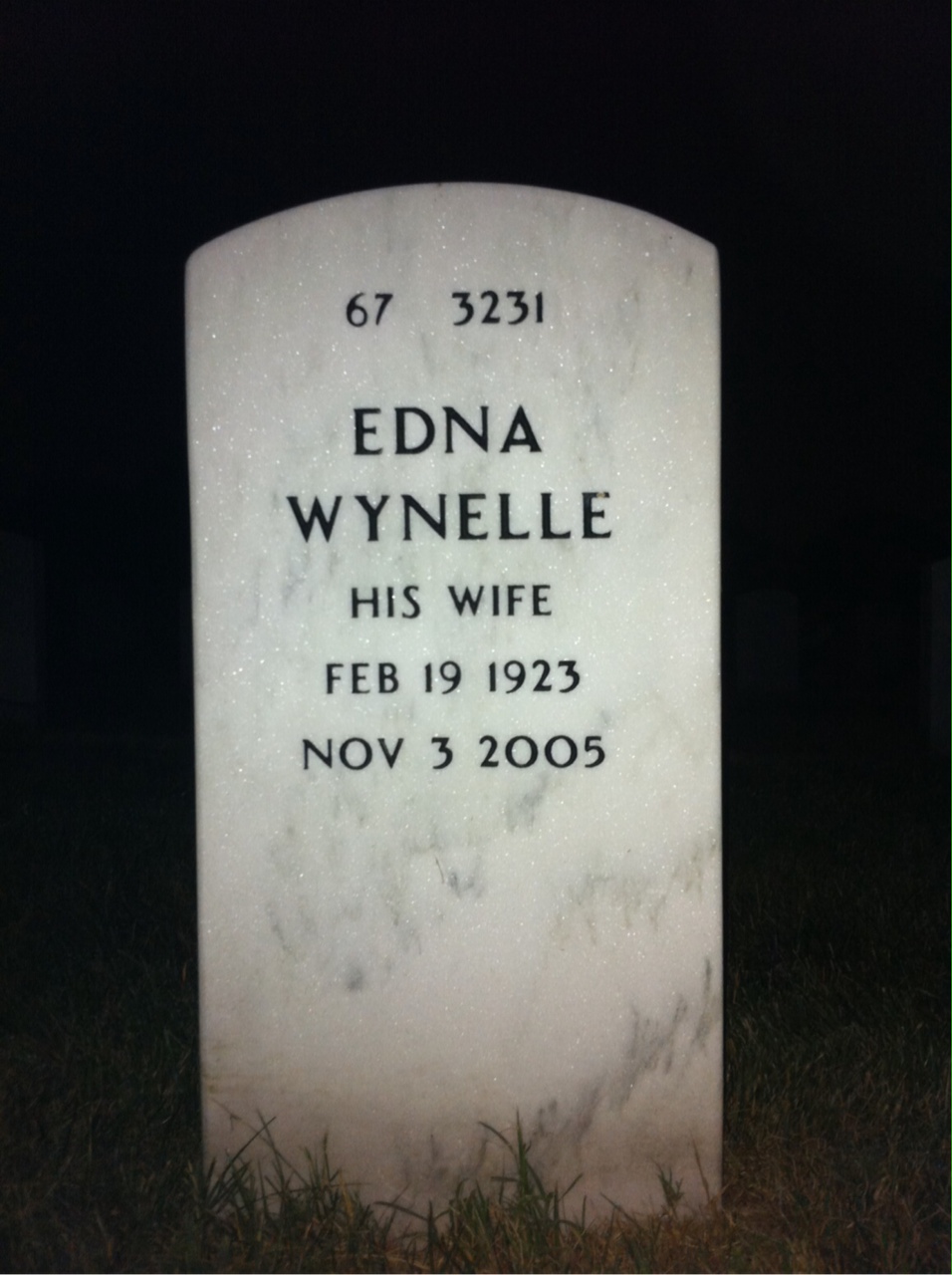 Back of headstone — Paul Hendricks
