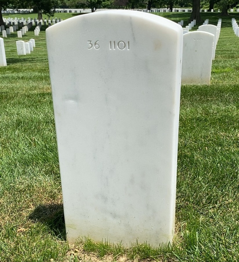 Back of headstone — James Atchison