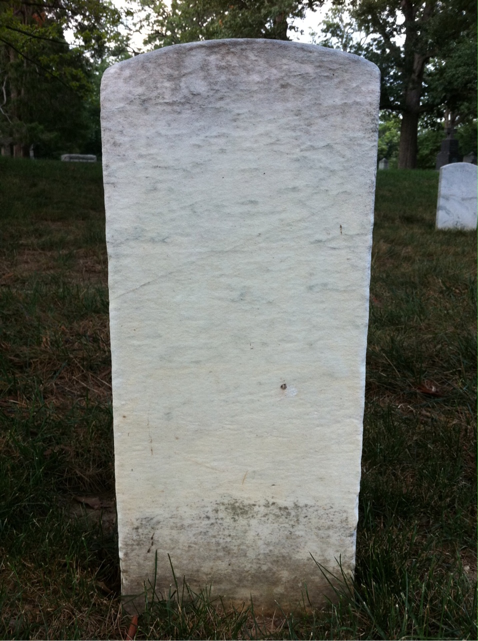 Back of headstone — Robert Mckay
