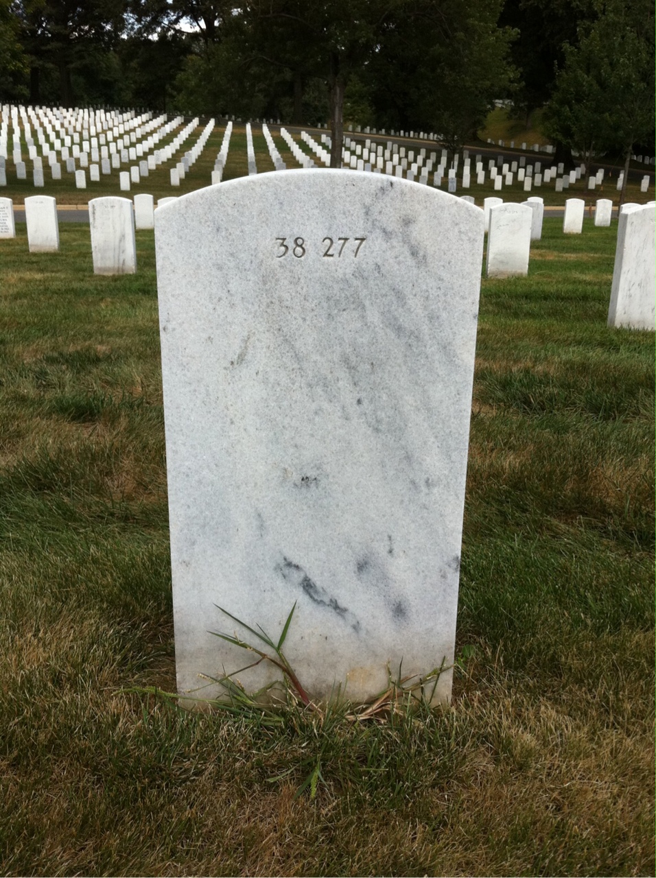 Back of headstone — Andrew Vernon