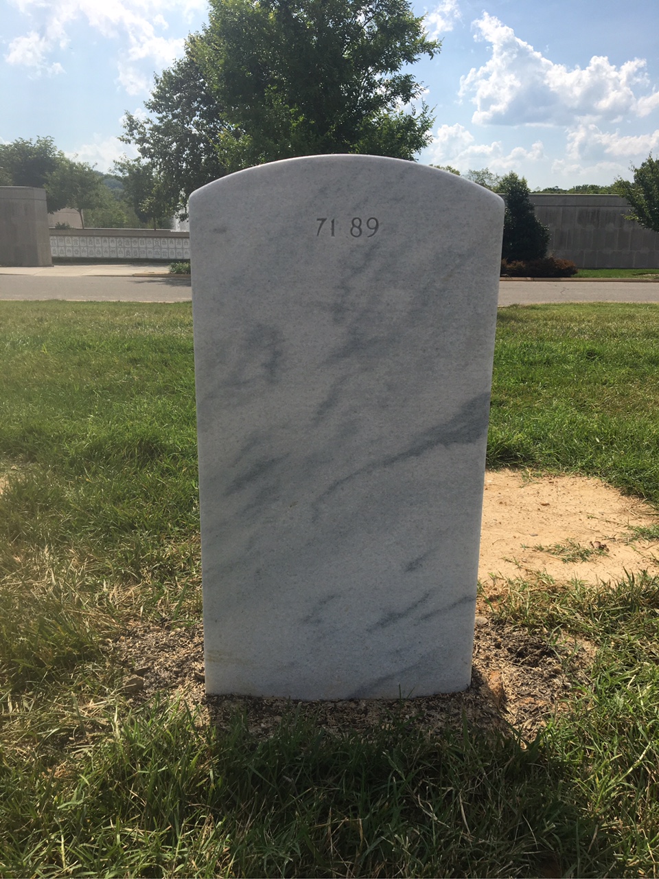 Back of headstone — Timothy Ahern