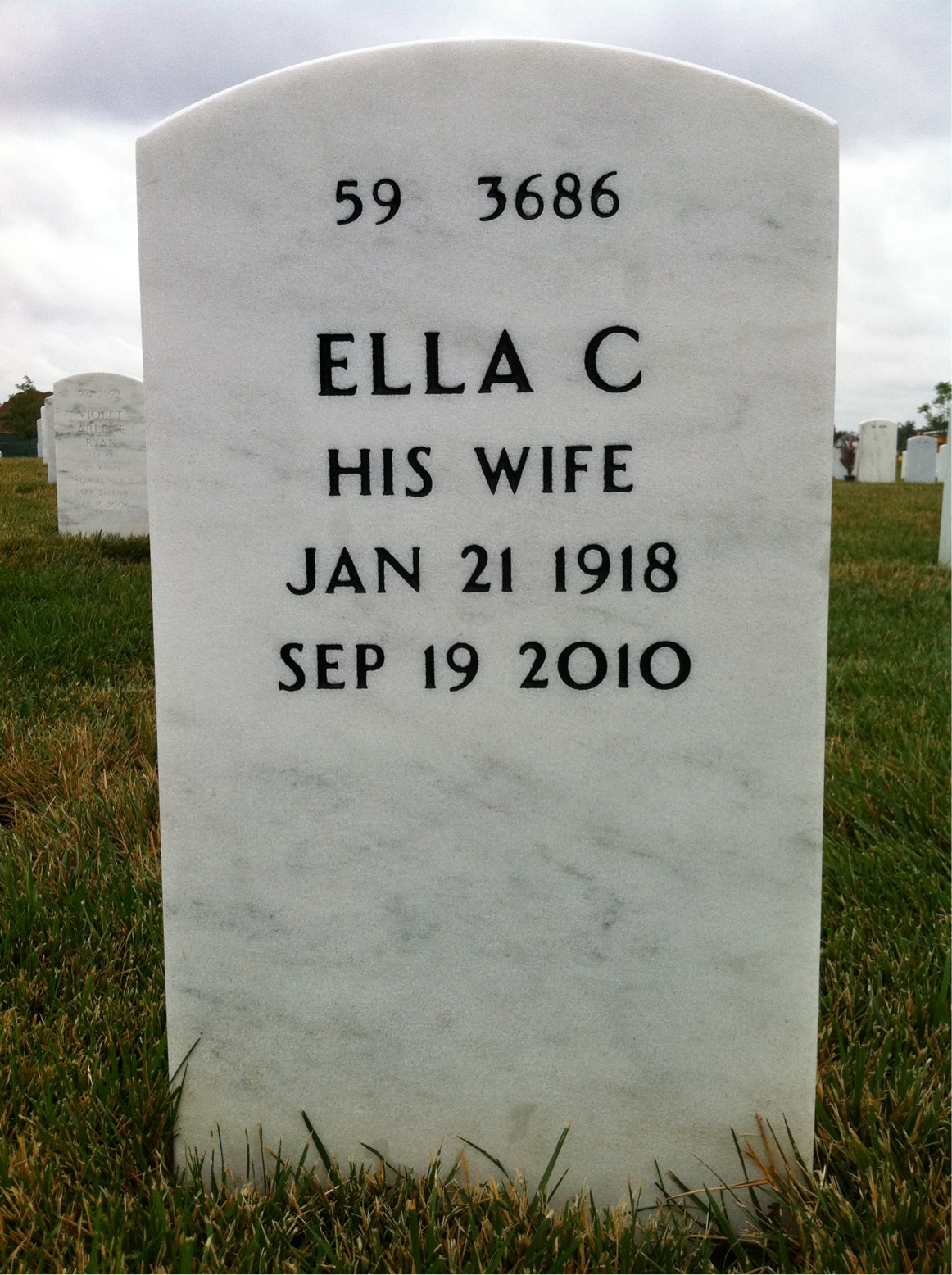 Back of headstone — James Lloyd