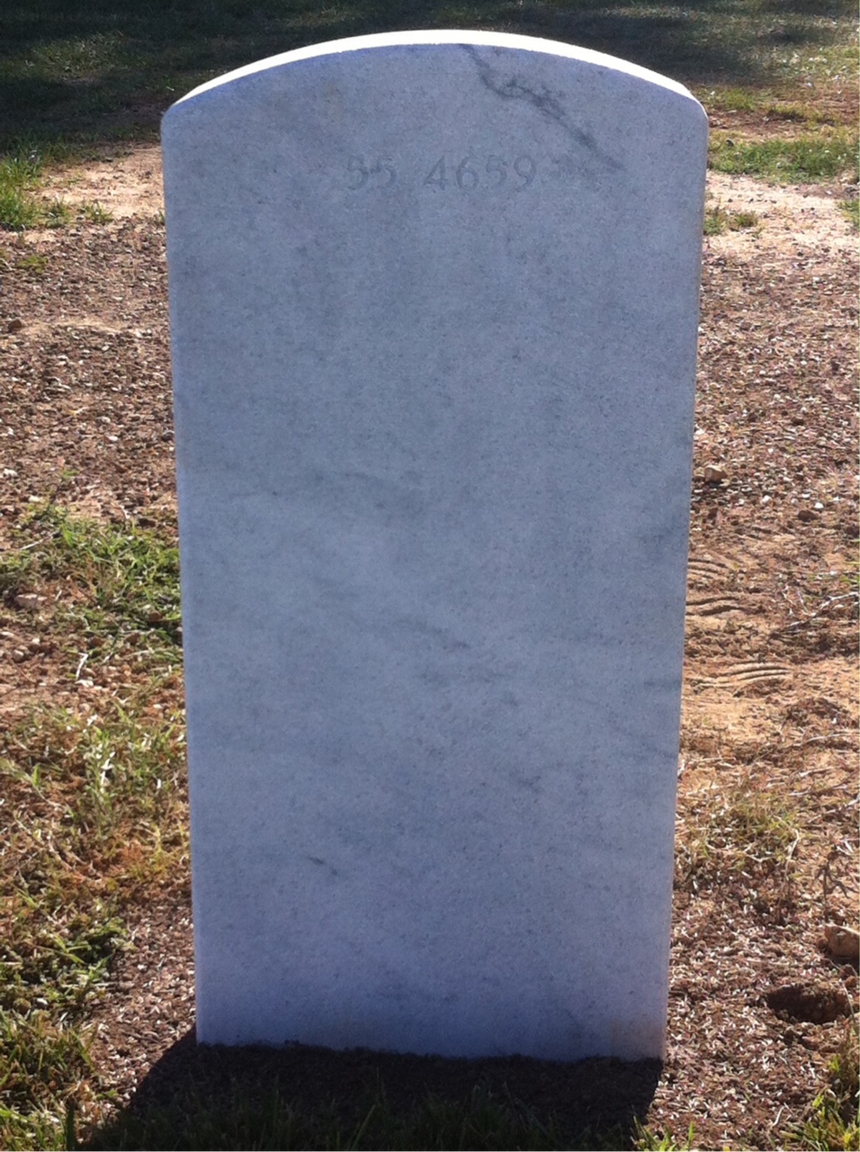 Back of headstone — Albert Munro