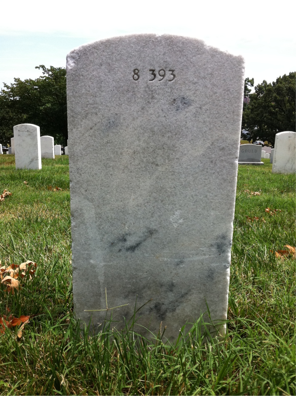 Back of headstone — Harry Morrell