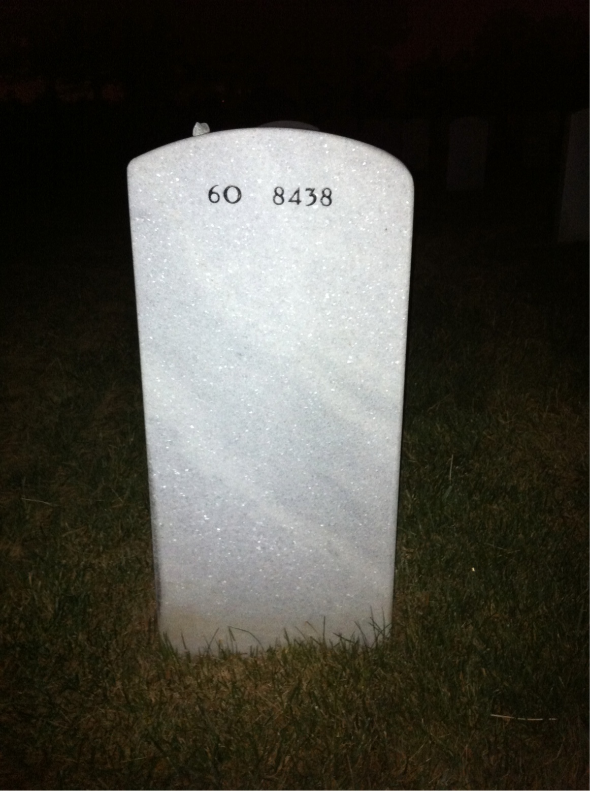 Back of headstone — Douglas Sloan