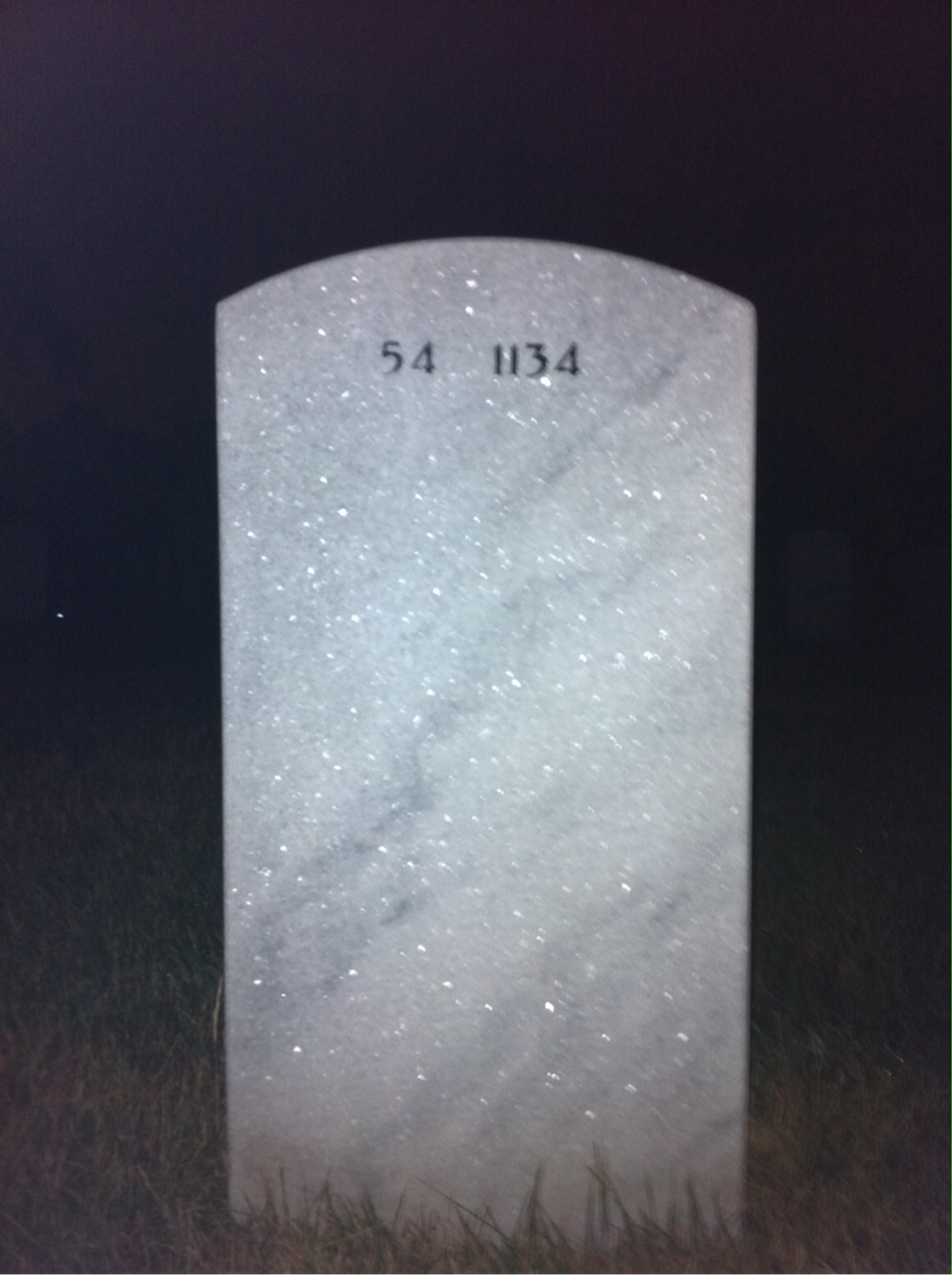 Back of headstone — Donald Mcmurray