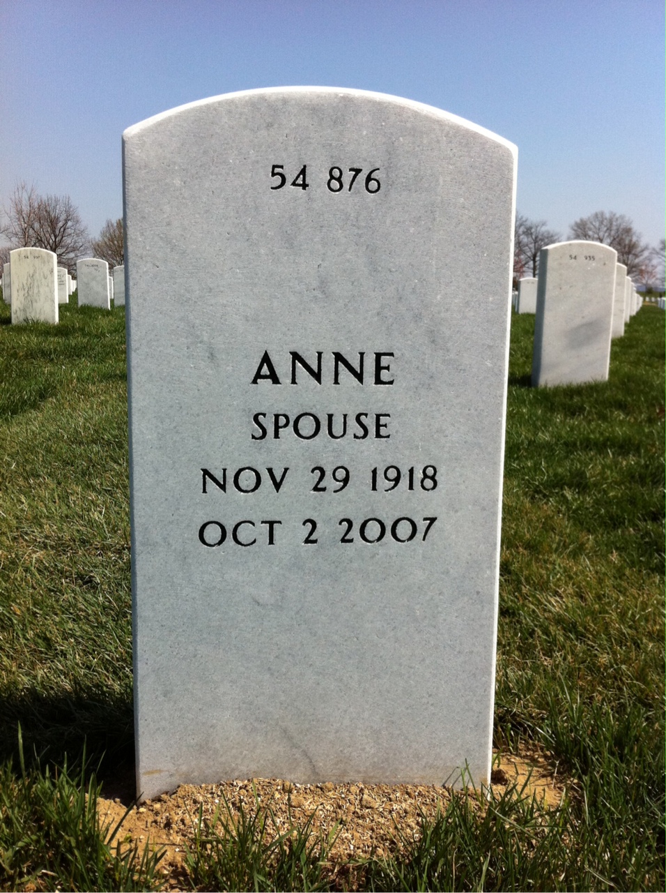 Back of headstone — John Culkeen