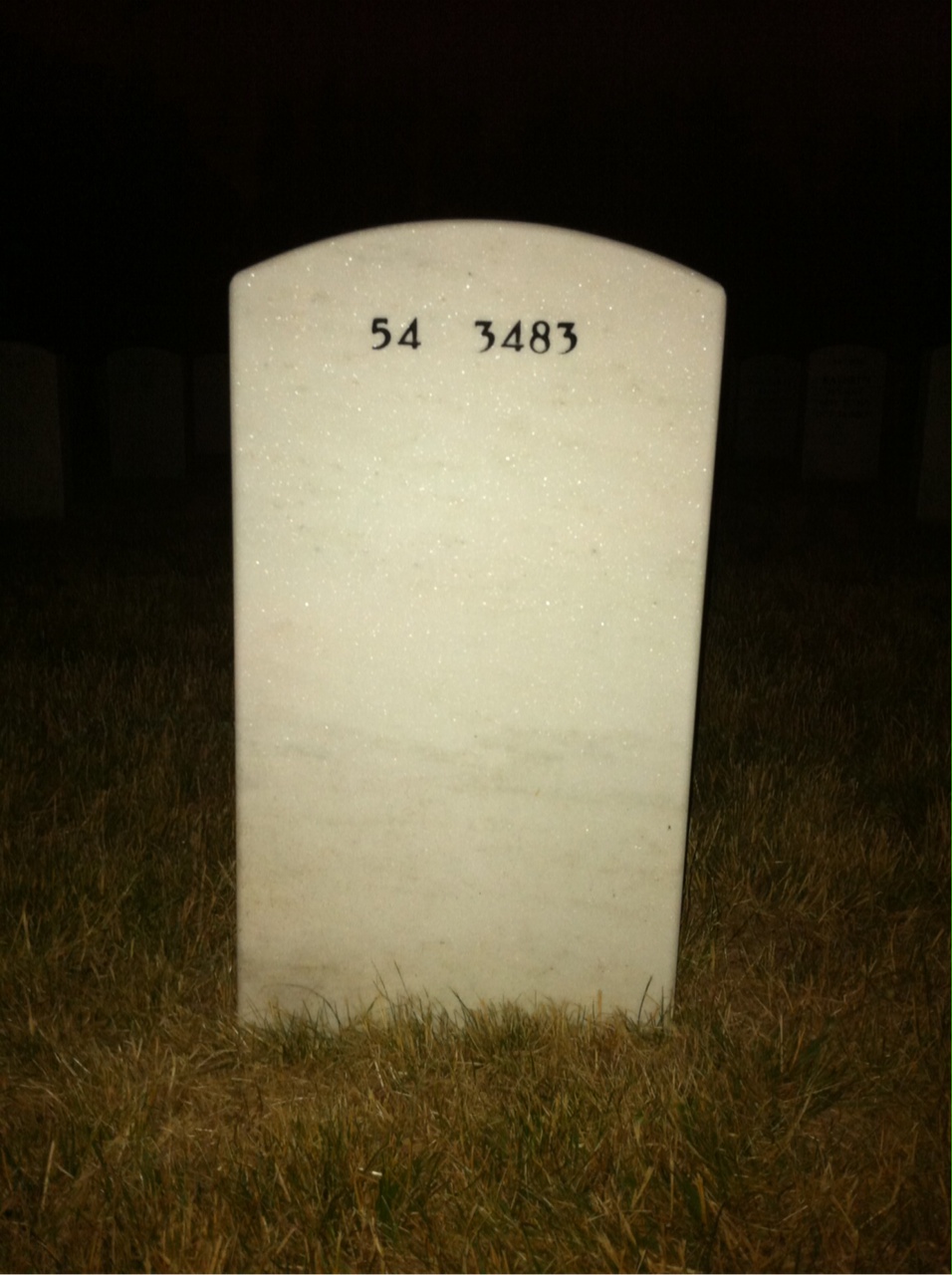 Back of headstone — Helen Gallagher