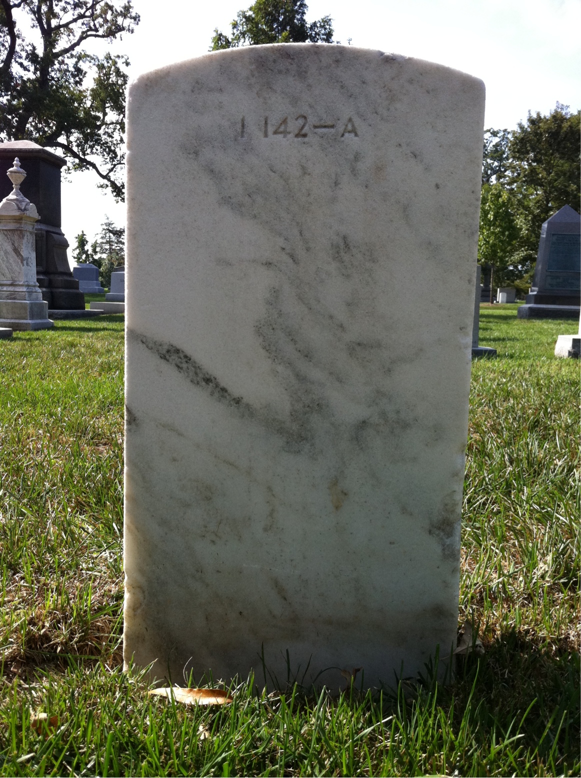 Back of headstone — Elsie Alexander