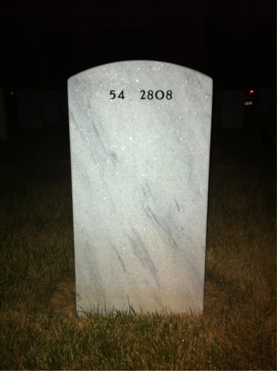Back of headstone — Timothy T Walsh