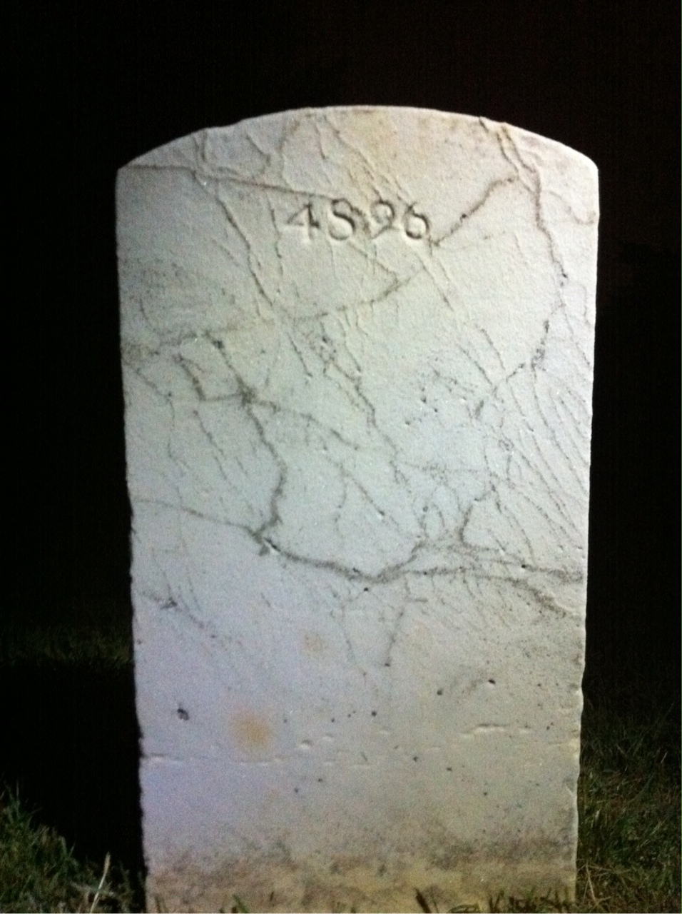 Back of headstone — Howard Baker