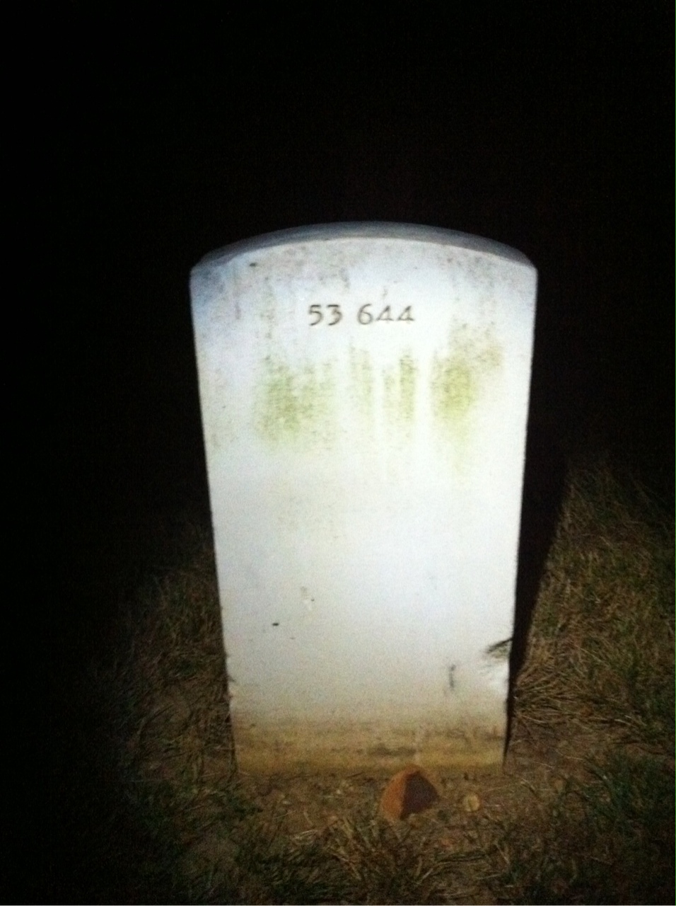 Back of headstone — Norman Muench