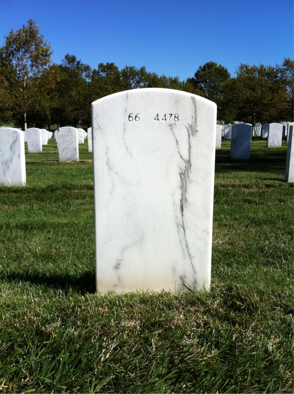 Back of headstone — Ingolf Otto