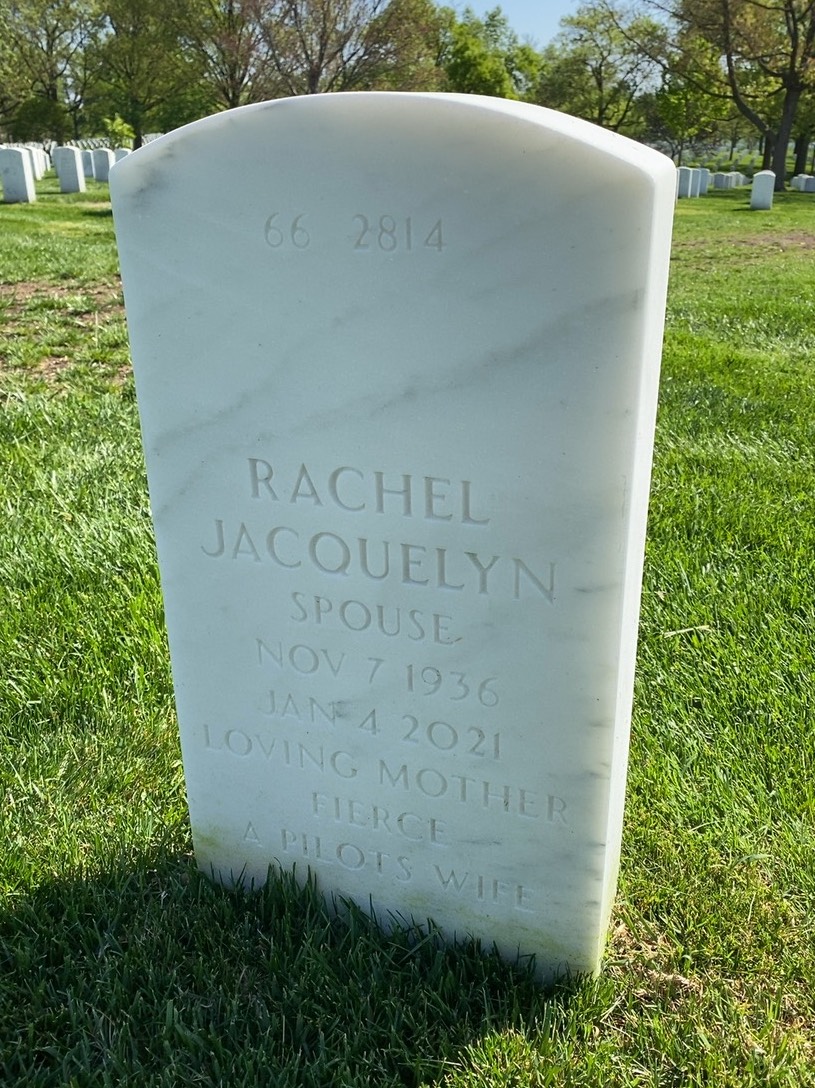 Back of headstone — Donald Cribb
