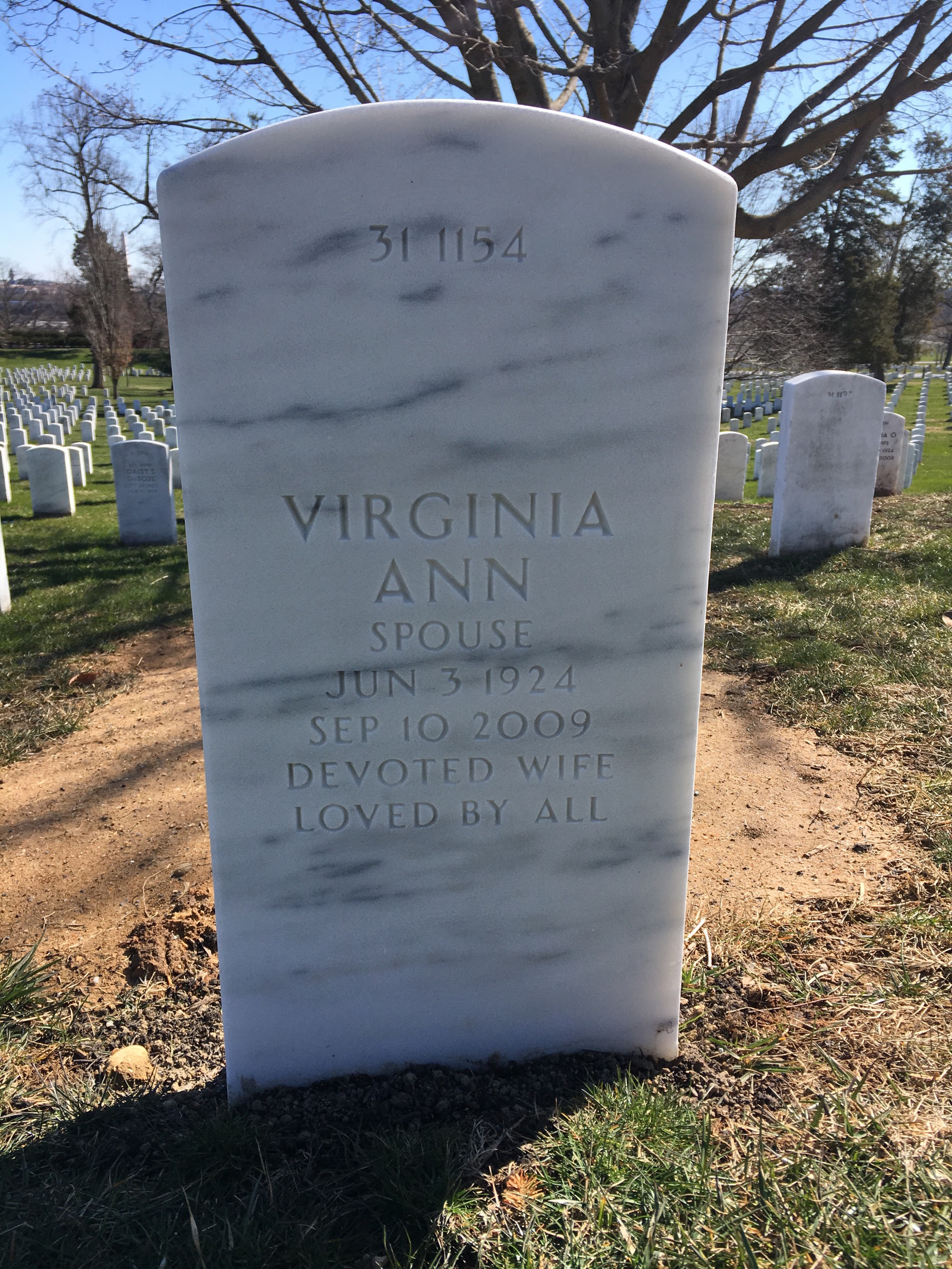 Back of headstone — Douglas Dillard