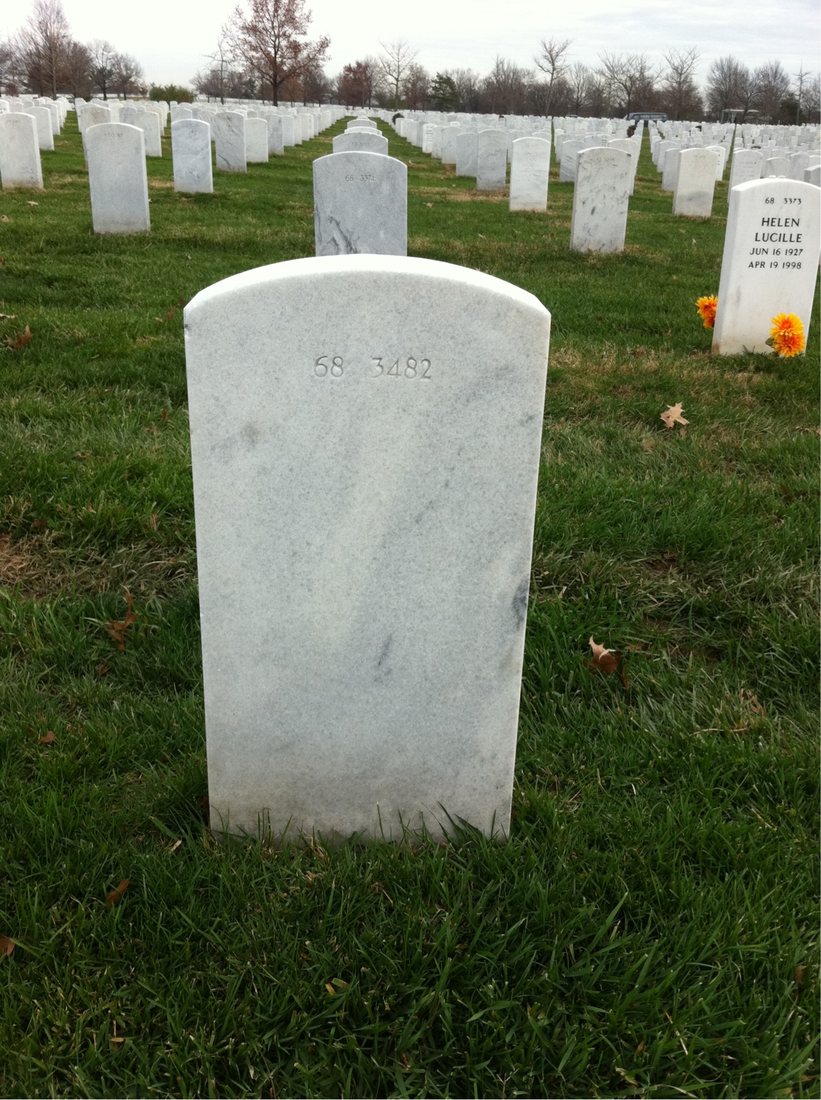 Back of headstone — Arie Christiaan Sigmond