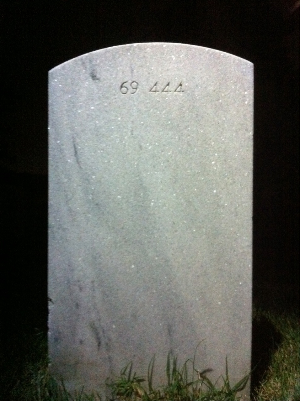 Back of headstone — Brian Montgomery
