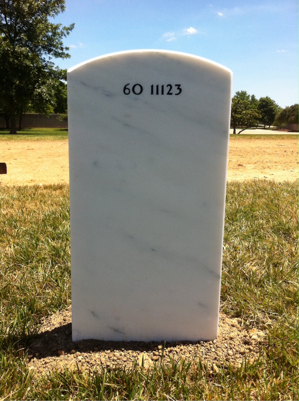 Back of headstone — John Joseph Condich