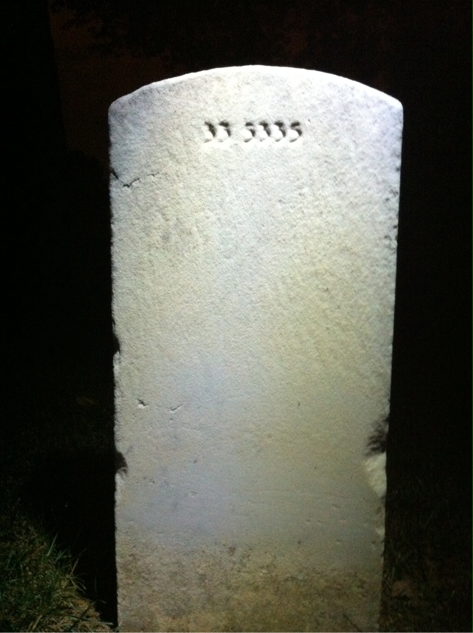 Back of headstone — Agnes O'Leary