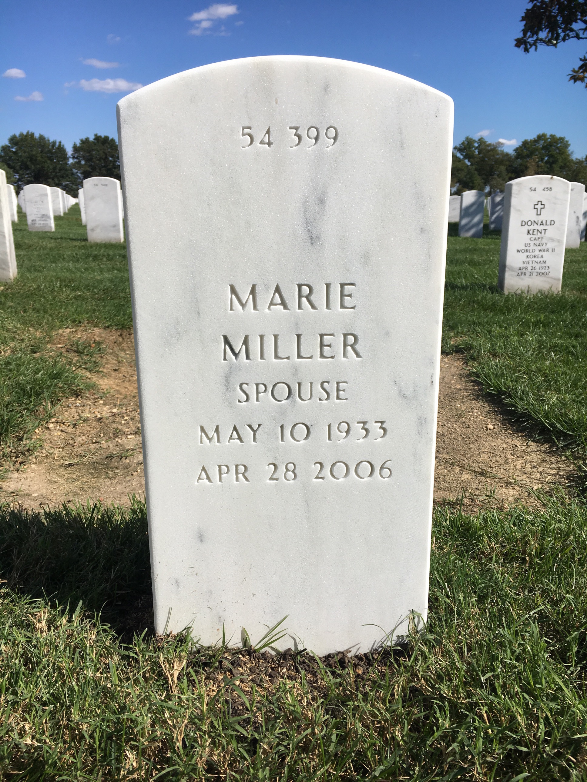 Back of headstone — Thomas Cousin