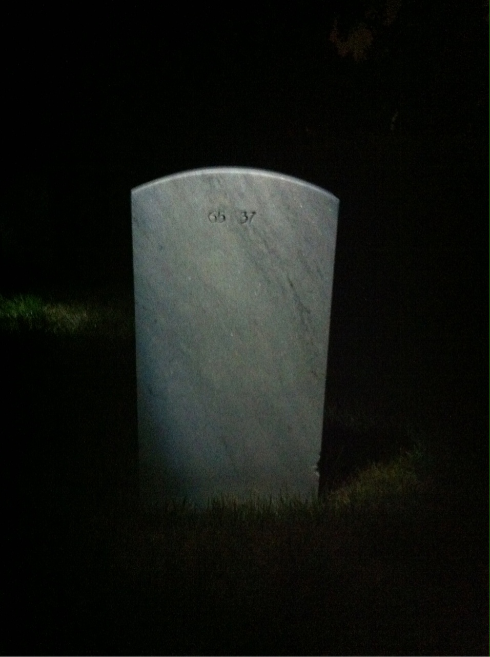 Back of headstone — George Crofoot