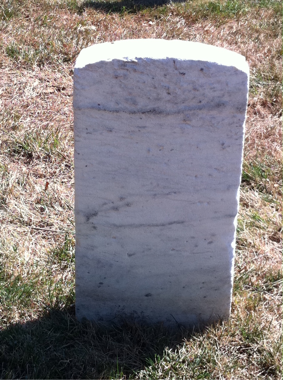 Back of headstone — Charles Moulder