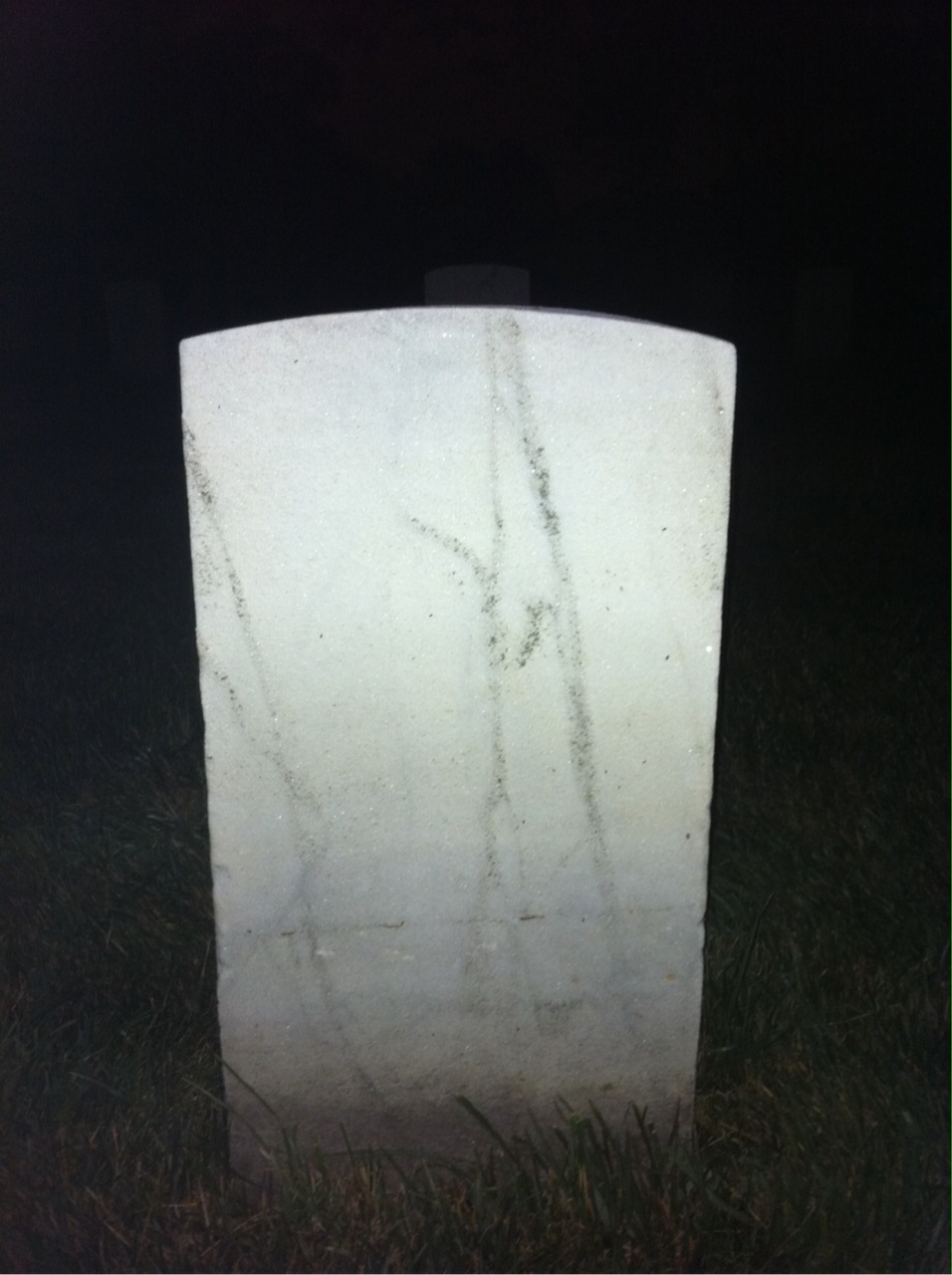 Back of headstone — William Anderson