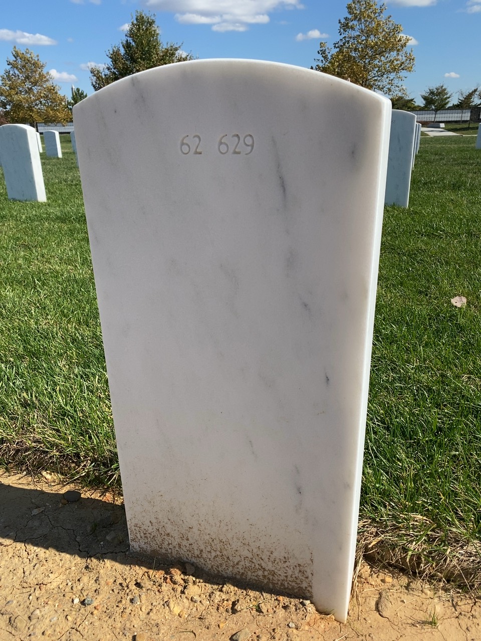 Back of headstone — Andrea Keller Kohler