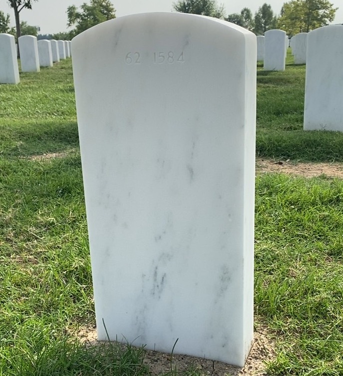 Back of headstone — William T Renwick