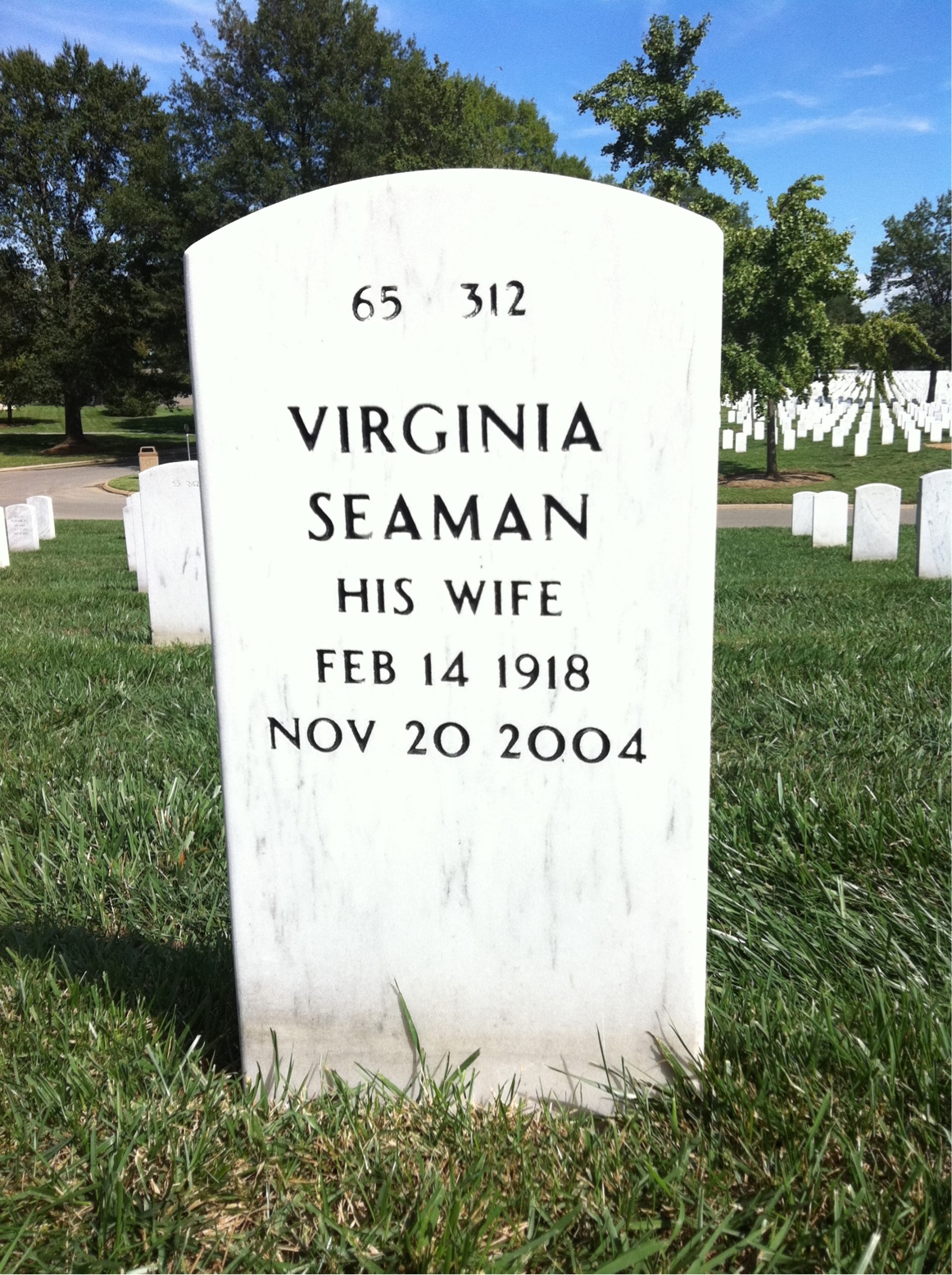 Back of headstone — James Kinsella