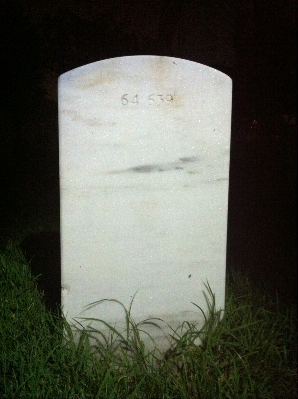 Back of headstone — William Brewster Lamb