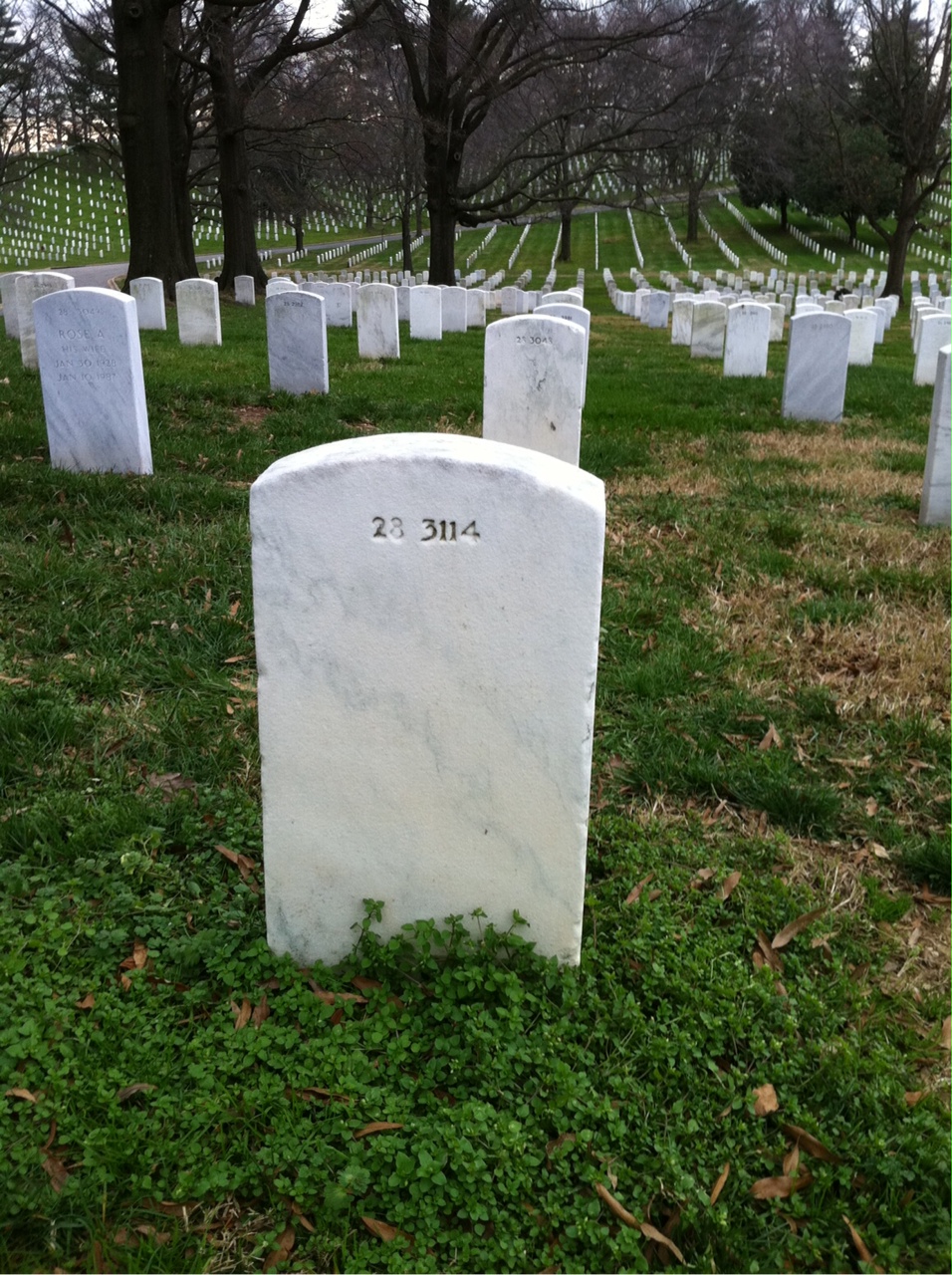Back of headstone — Charles Myers