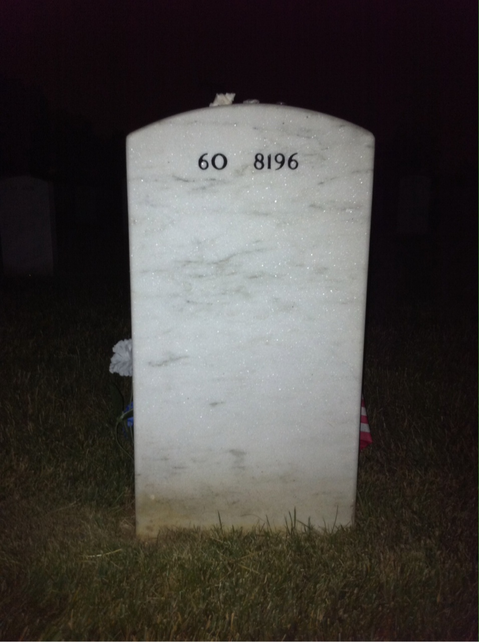 Back of headstone — Stanley Lapinski