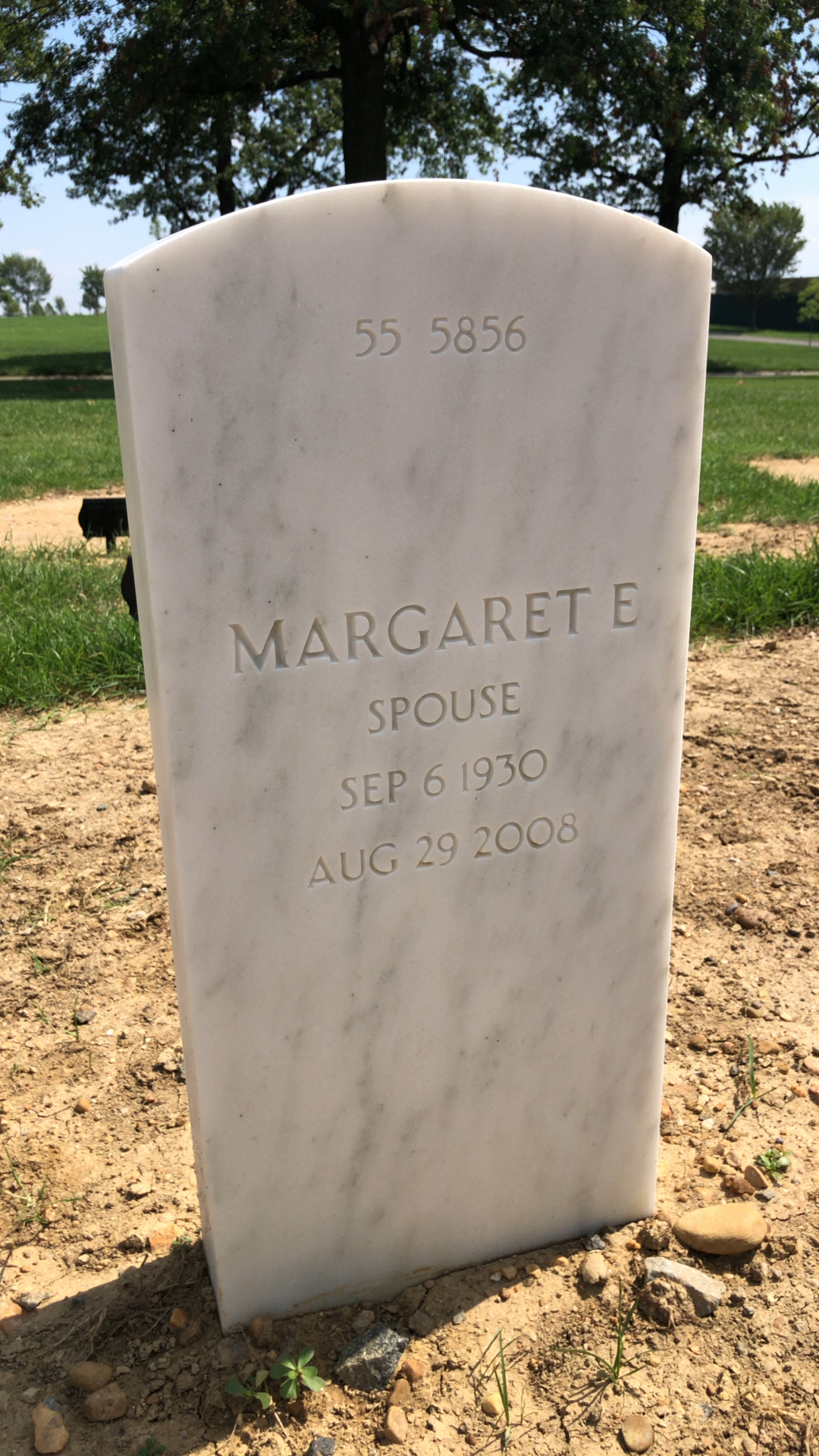 Back of headstone — Leonard Mitchell
