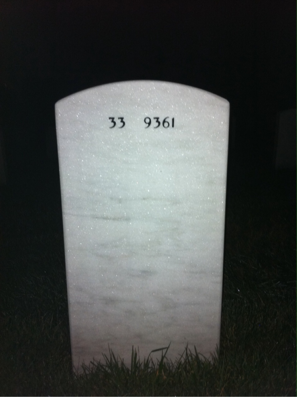 Back of headstone — Joseph Gonzalez
