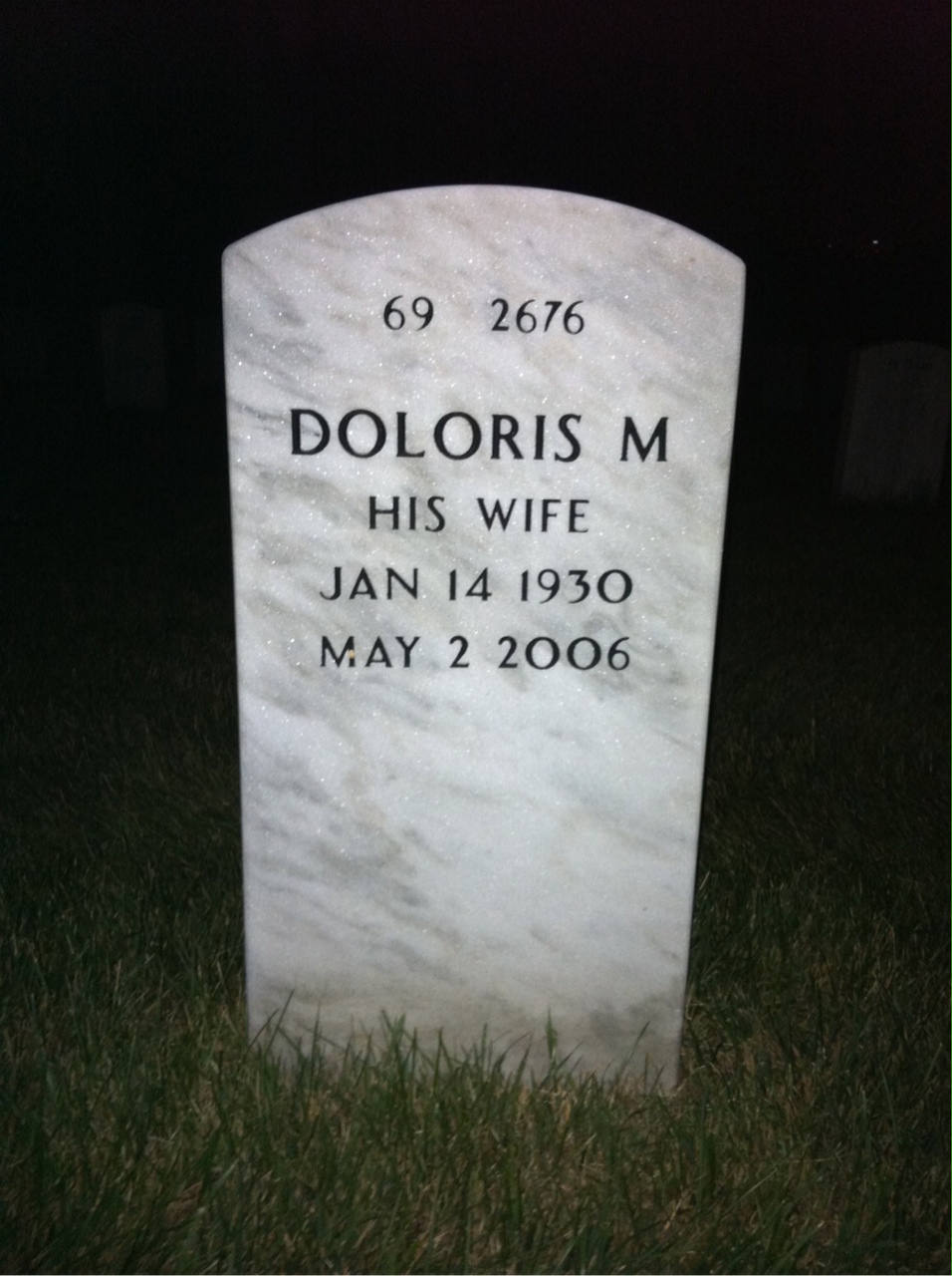 Back of headstone — William Fitzpatrick