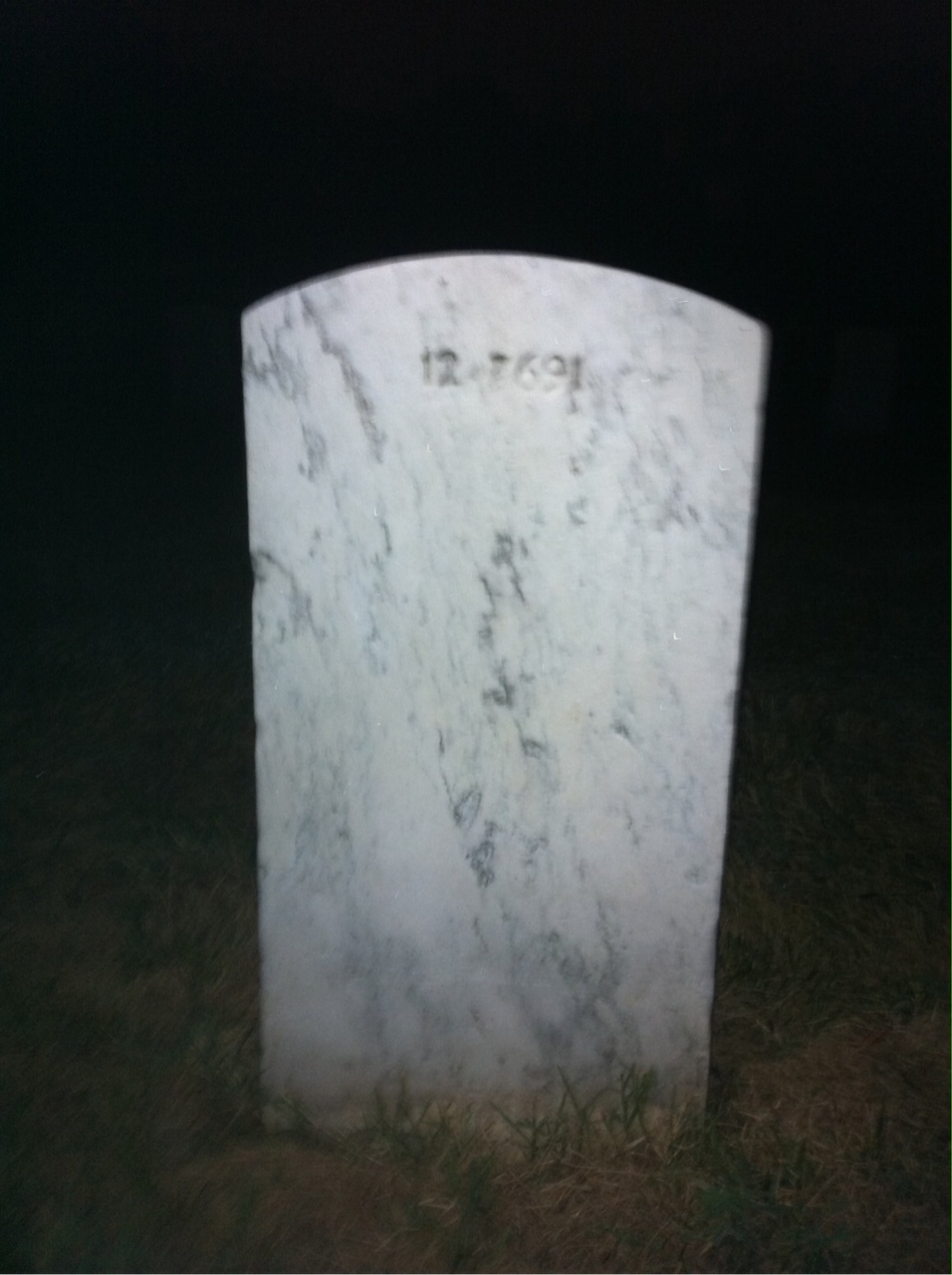 Back of headstone — Cynthia Barr