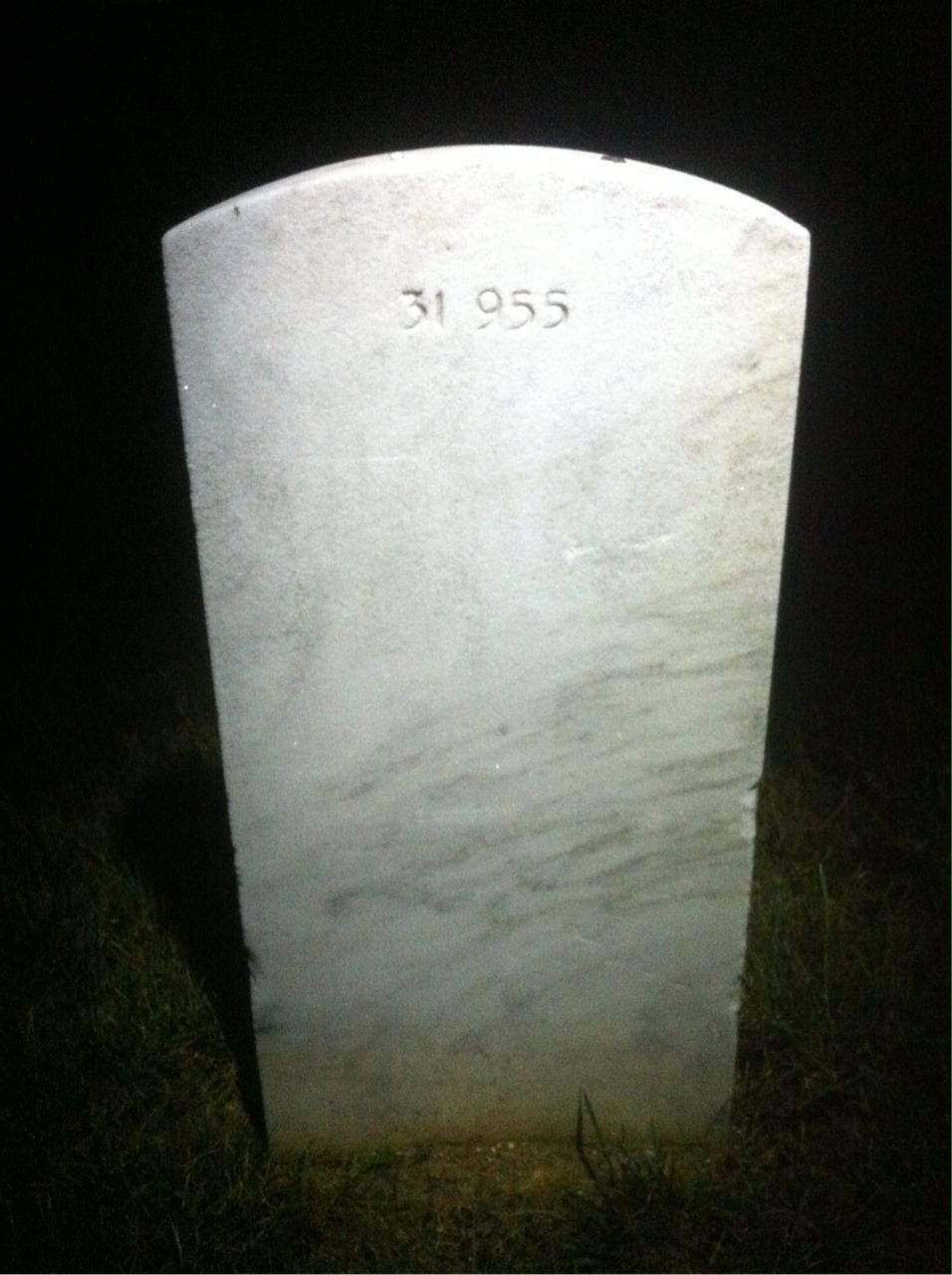 Back of headstone — Thomas H Griffin