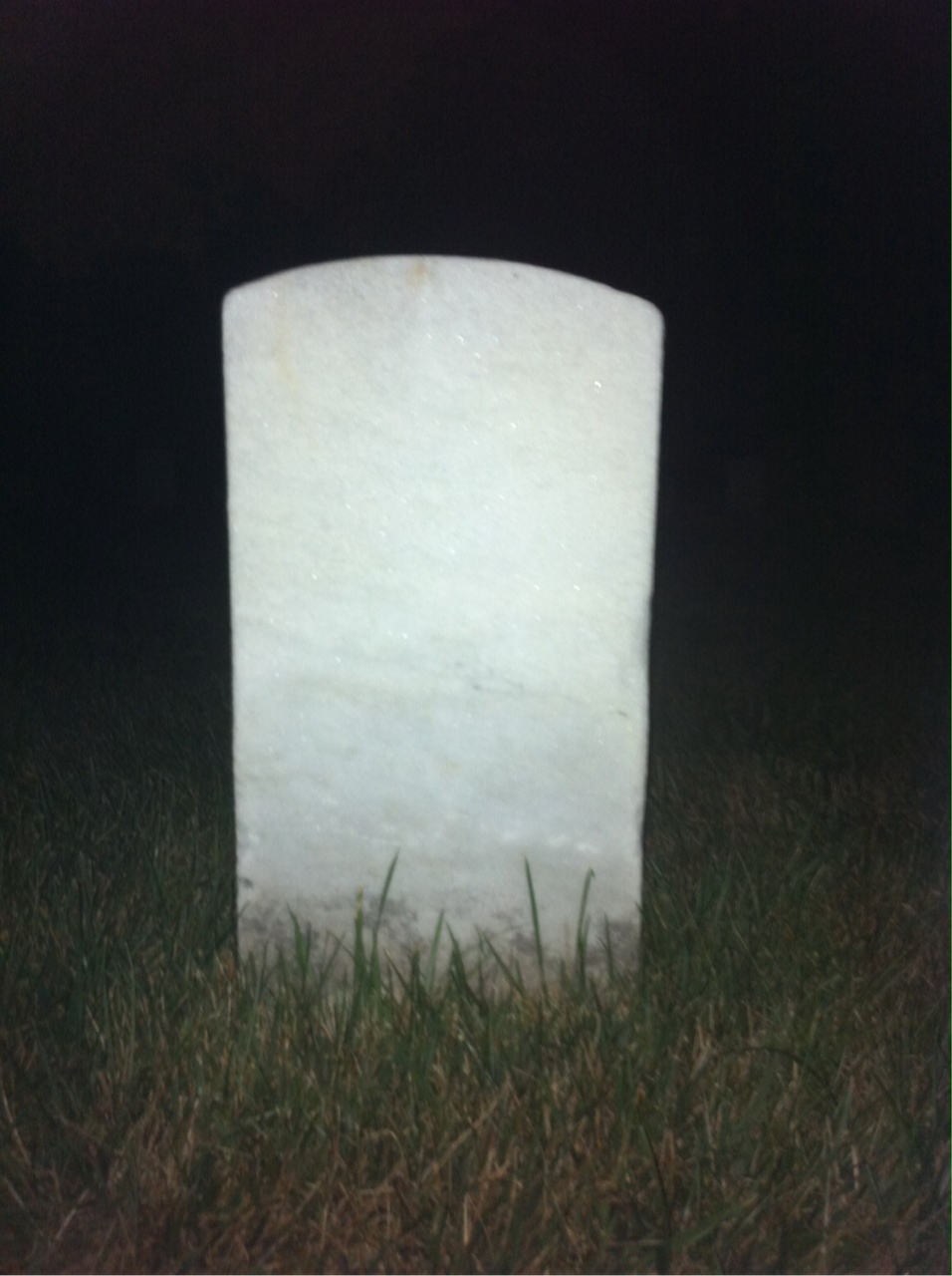 Back of headstone — John Asthoff