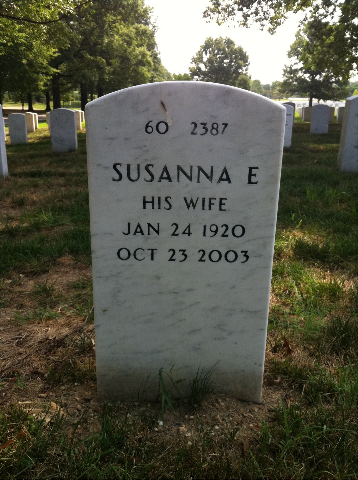 Back of headstone — Chester Fritts