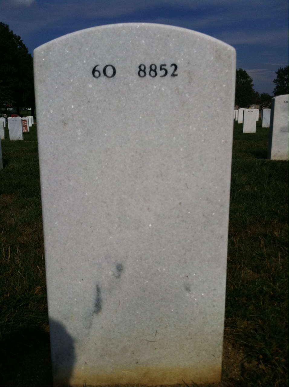 Back of headstone — Gary Koehler