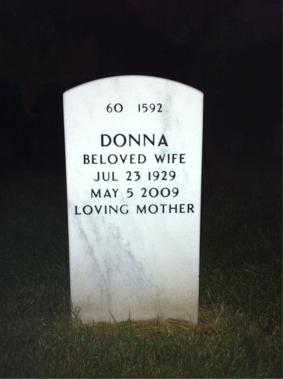 Back of headstone — Richard Becker